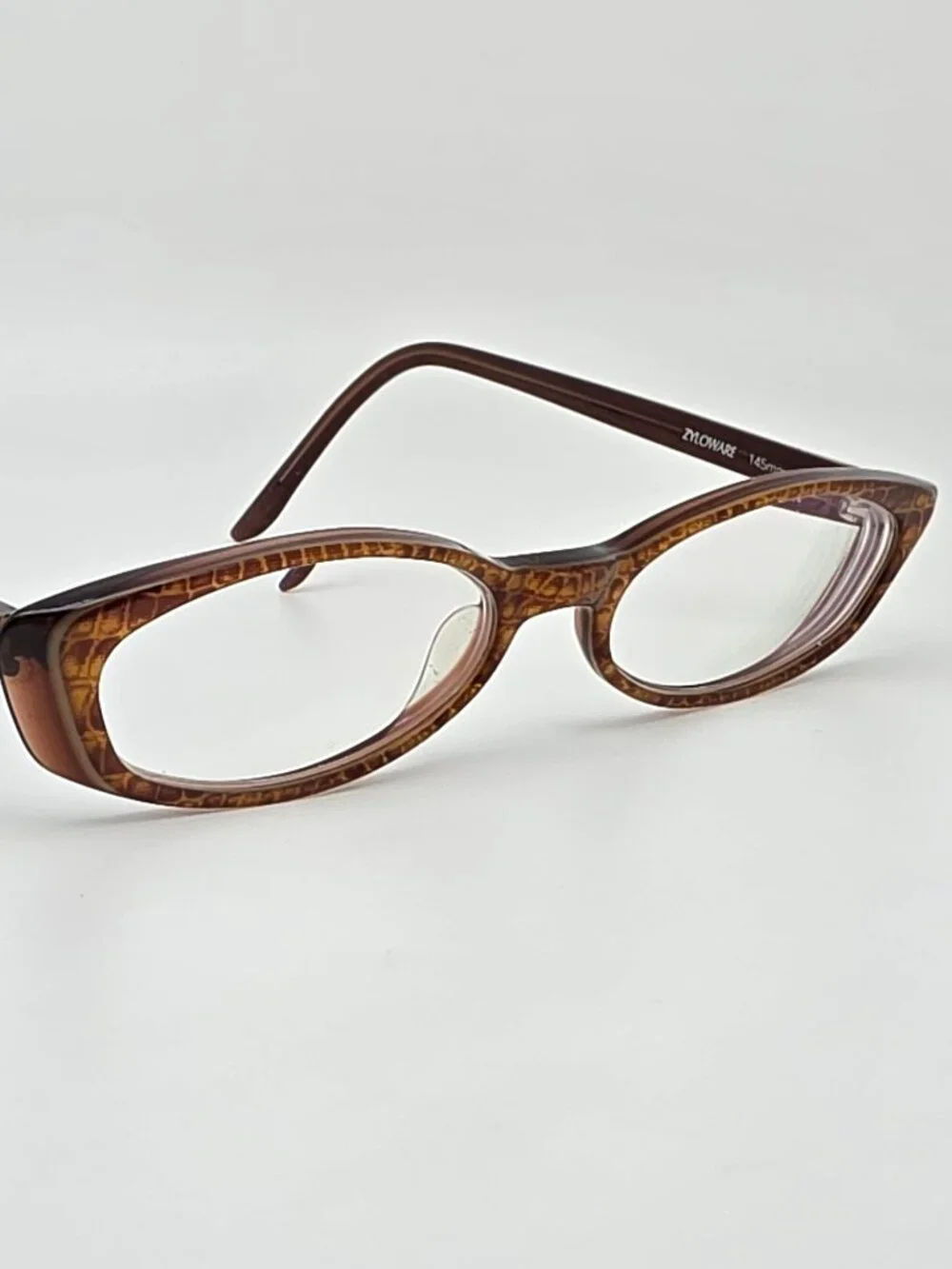 Via Spiga Zyloware Napoli 570 Brown Petite Cat Eye Eyeglasses Frame 50-17-145